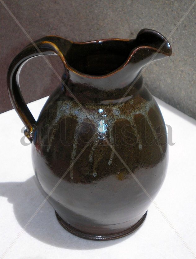 Jarra de gres chamotado