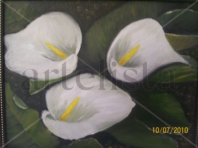 Cartuchos Oil Canvas Floral Painting