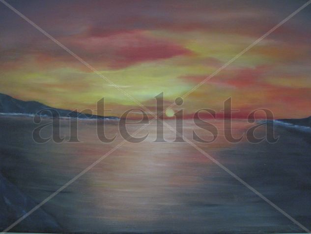 atardecer Oil Canvas Landscaping