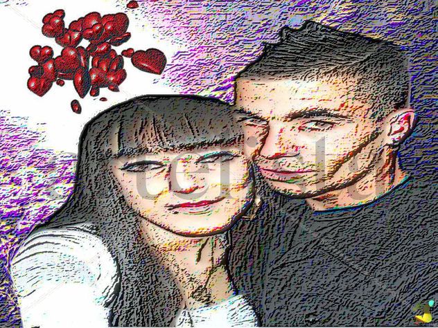 pareja feliz