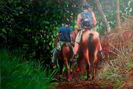 En el camino.