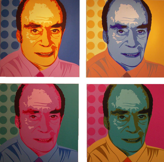 Rolando in Memorian Acrylic Textile Portrait