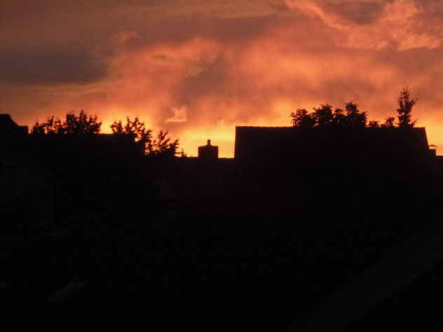 fuego en el cielo