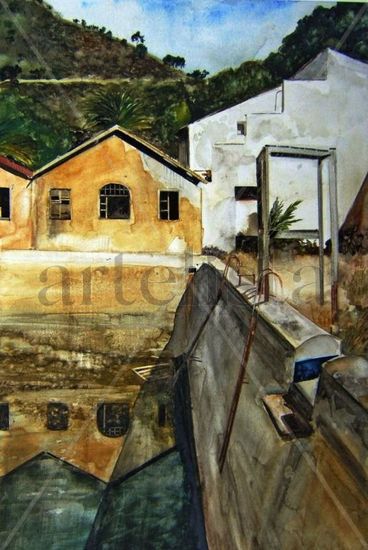 Aguas de Busot Watercolour Panel Landscaping