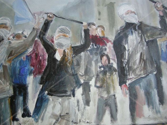 protesta II Acrylic Canvas Others