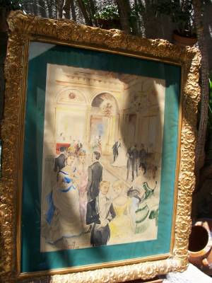 Salon de los espejos Óleo Lienzo