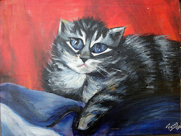 Gatito Acrylic Canvas