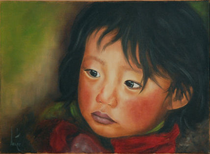 Niña nepalí