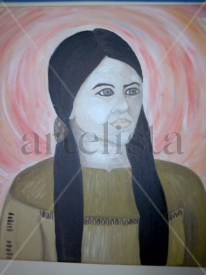 Mestiza india Oil Canvas Portrait