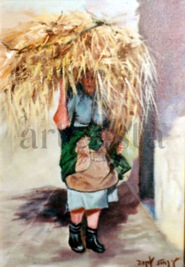 A PACHONA Oil Canvas Figure Painting