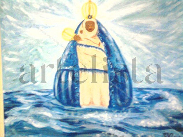 Virgen del mar Óleo Lienzo Figura