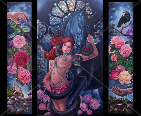 A Blue Trip-Tych