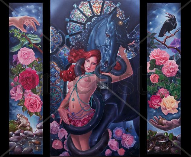 A Blue Trip-Tych