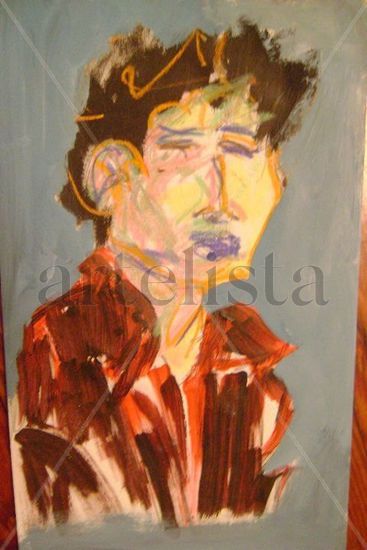 Rock del oeste Acrylic Paper Portrait