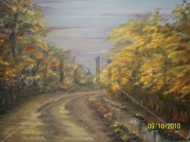 Callecita Oil Canvas Landscaping