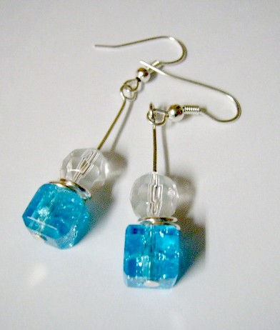 Aretes de Murano Craquelado Bisutería Joyería y Bisutería