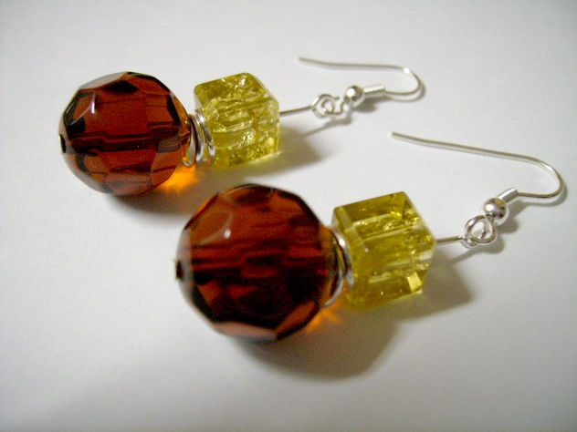 Aretes de Murano Cuadrado Craquelado