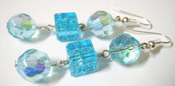Aretes de Murano Craquelado