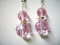 Aretes con Murano Rosa