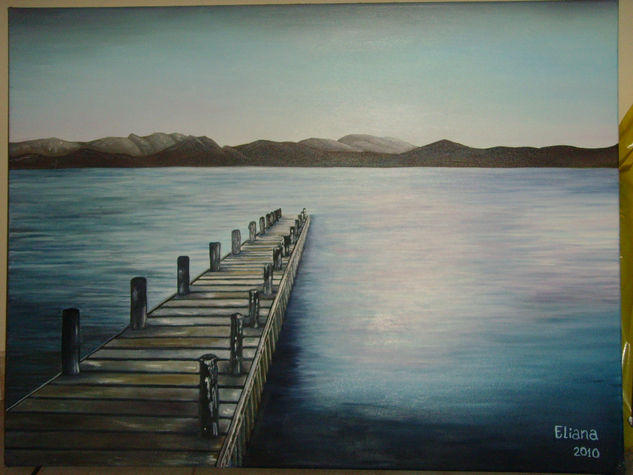 The pier Oil Canvas Landscaping