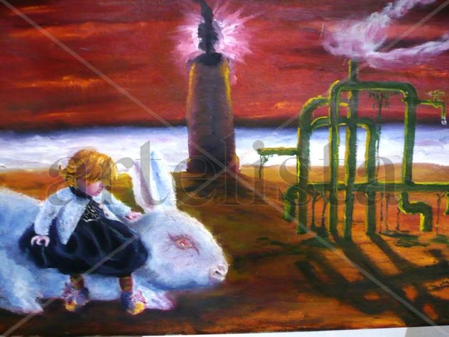 LA PRINCESA Y LA TIERRA Oil Canvas Others