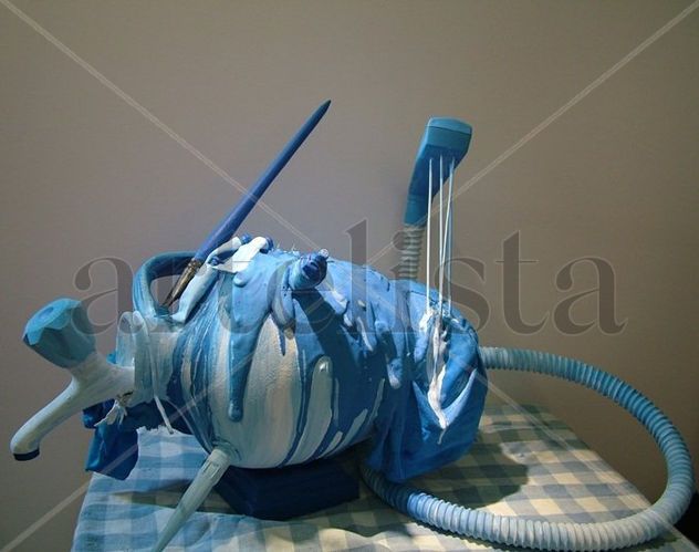 Bilha - máquina de pintar azul