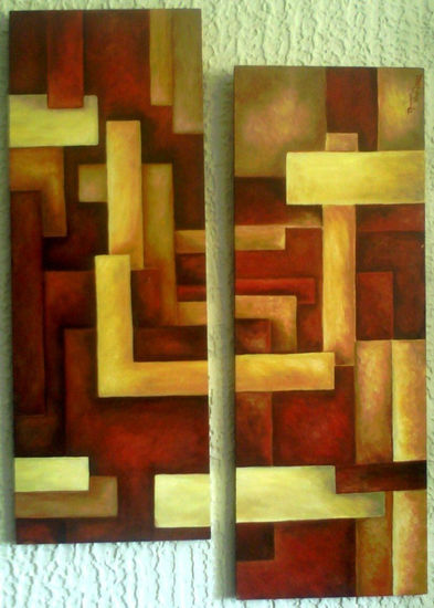 abstractos Óleo Tabla Otros