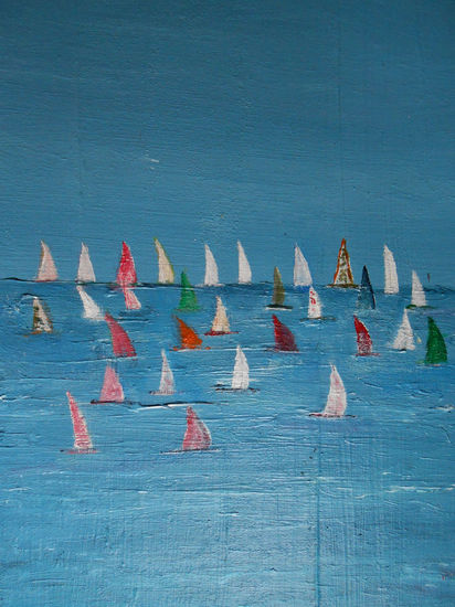 Regata Acrylic Panel Marine Painting