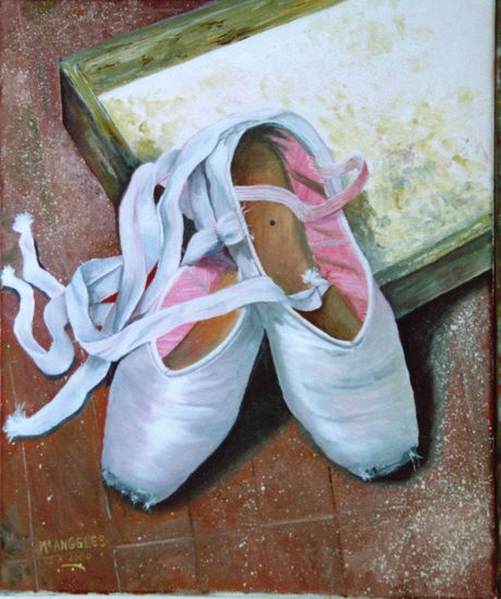 Zapatillas de bailarina Oil Canvas Still Life Paintings