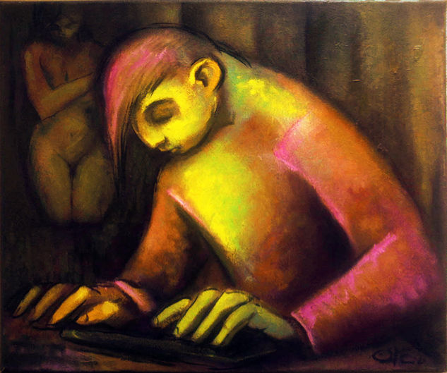 Operario 1 Oil Canvas Figure Painting