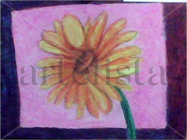 Gerbera Pastel Card Floral Painting