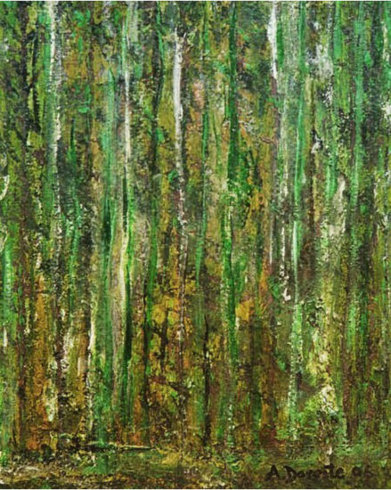 Garajonay Acuarela Papel Paisaje