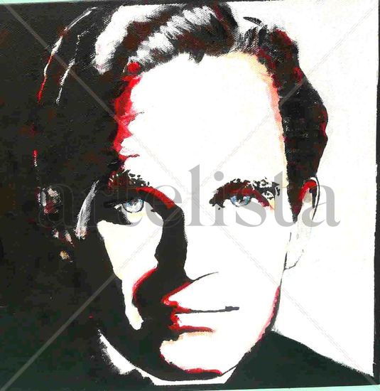 charton heston Oil Canvas Portrait