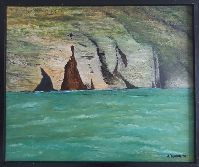 Dedo de Dios (Agaete) Oil Panel Landscaping