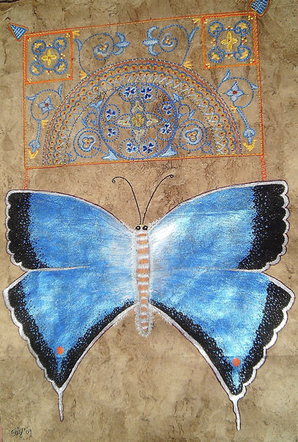Mariposa azuleja
