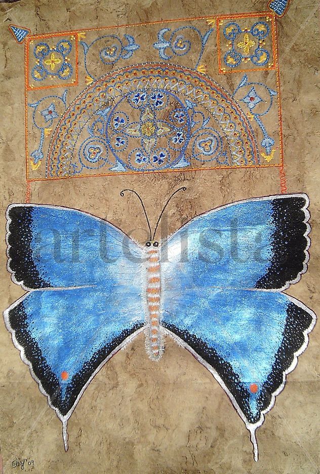 Mariposa azuleja
