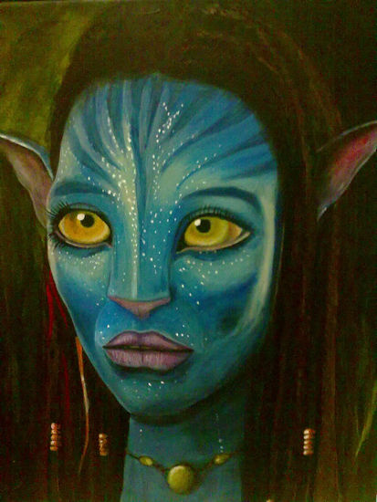 avatar, la navi neitiry Acrílico Lienzo Retrato