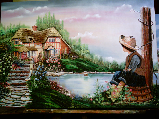 sueño de un campesino Mixed media Canvas