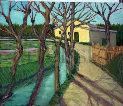 el azarbe Oil Canvas Landscaping