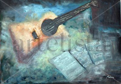 guitarra con partitura