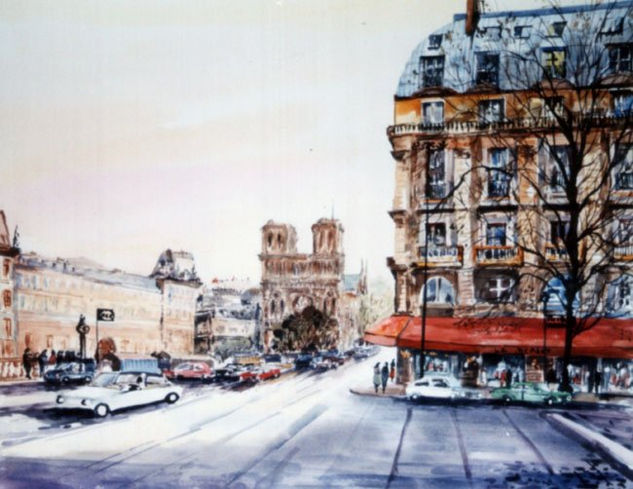 Notre Dâme-Paris Watercolour Paper Others