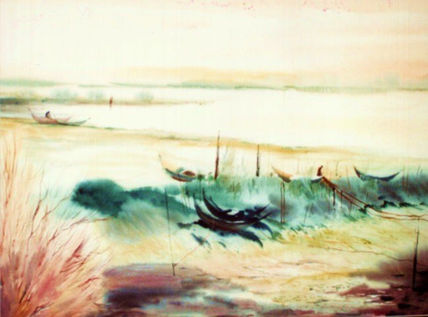 marea baja en Aveiro