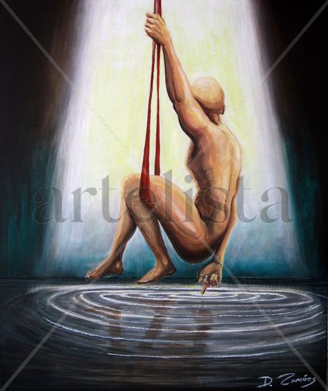 El Fondo Acrylic Canvas Figure Painting