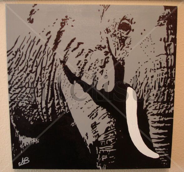 Elefante2 Acrylic Canvas Animals