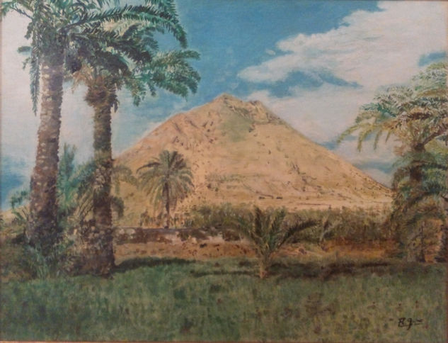 Montaña de Tindaya (Fuerteventura) Oil Canvas Landscaping