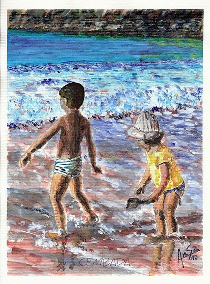 Niños en la playa