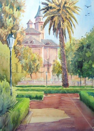 Jardines del Genil Watercolour Paper Landscaping