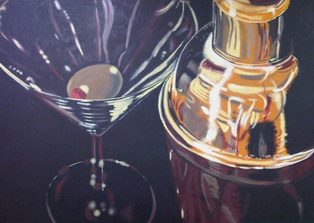 cocktail (unfinished step 3) Oil Canvas Still Life Paintings