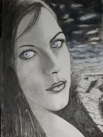 Mirada azul cielo