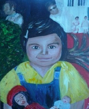 LA PEOR PESADILLA Oil Canvas Portrait